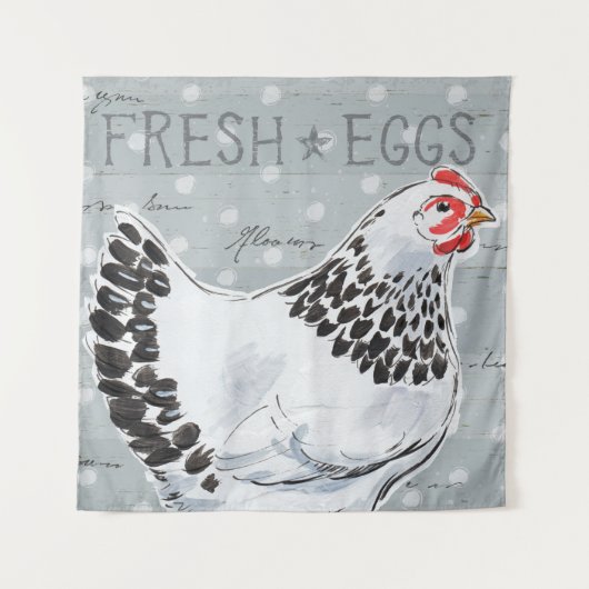 Roosters Call II Wandkleed (Voorkant (horizontaal))