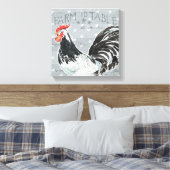 Roosters Call III Canvas Afdruk (Insitu (Slaapkamer))