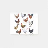 Roosters collage-kleurkip post-it® notes (Voorkant)