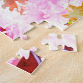 Roosters en Hollyhock Flowers, Legpuzzel (Zijkant)
