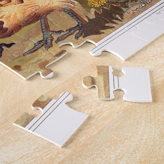 Roosters en kippen legpuzzel (Zijkant)