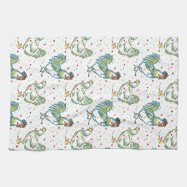 Roosters en penhanddoeken theedoek