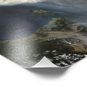 Roosters en rook in Zuidoost-Australië Foto Afdruk (Hoek)