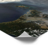 Roosters en rook in Zuidoost-Australië Poster (Hoek)