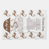 Roosters en Soup Bowl Chicken Soup Recipe Theedoek (Horizontaal)