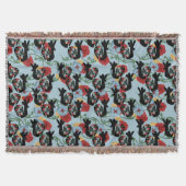 Roosters Folk Floral Mexican Pattern Deken (Voorkant)