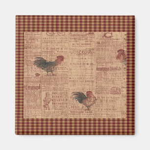 Roosters Fridge Magnet, Frans land Magneet