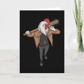 Roosters gevechten kaart (Voorkant)