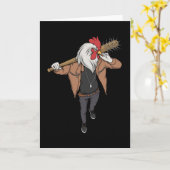 Roosters gevechten kaart (Gele Bloem)