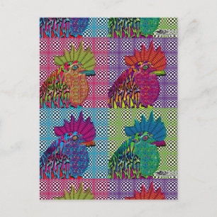 Roosters Gone Psycho Briefkaart