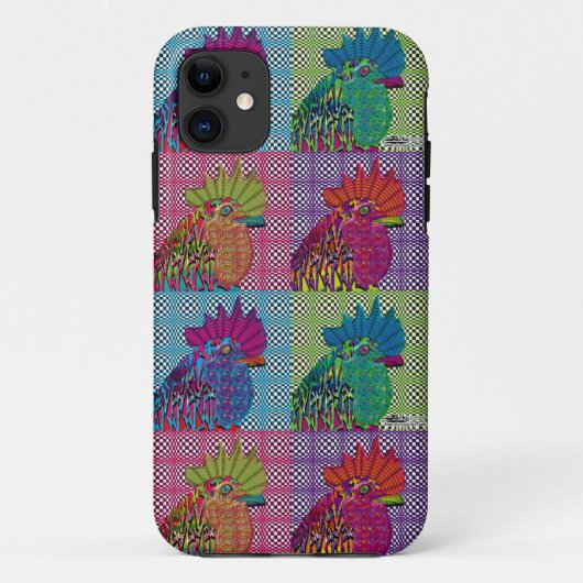 Roosters Gone Psycho Case-Mate iPhone Case (Achterkant)
