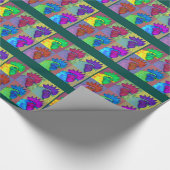 Roosters Gone Wild. Cadeaupapier (Hoek)