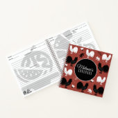 Roosters Hand Drawn Floral Boerderij Pattern Notitieboek (Binnen)
