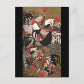 Roosters Jakuchu Briefkaart (Voorkant)