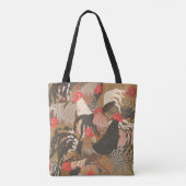Roosters Japans kunstjaar 2017-tas Tote Bag (Achterkant)
