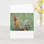 Roosters Kaart (Gele Bloem)