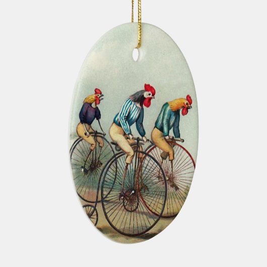 Roosters Keramisch Ornament (Rechts)
