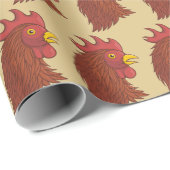 Rooster's kop cadeaupapier (Rol Hoek)