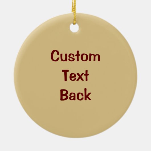 Rooster's kop keramisch ornament (Achterkant)