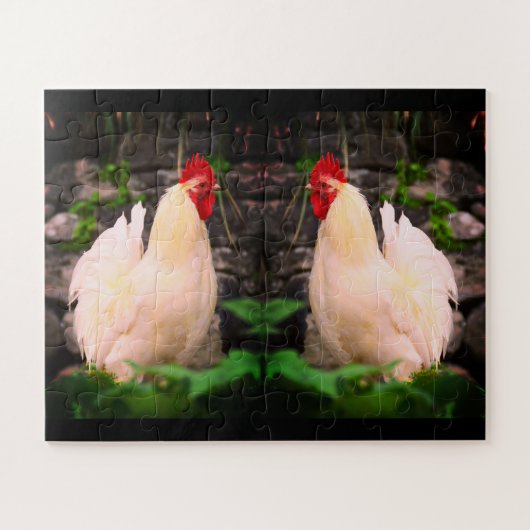 Roosters Legpuzzel (Horizontaal)