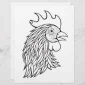 Rooster's pagina Kopkleurboek (Voorkant / Achterkant)