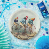 Roosters Ridend Tall Bikes Papieren Bordje (Feest)