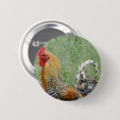 Roosters Ronde Button 5,7 Cm (Voorkant /achterkant)