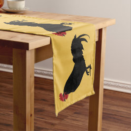 Roosters Table Runner Korte Tafelloper