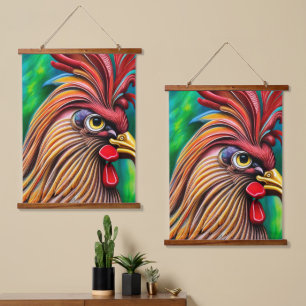 Rooster's Timeless Charm Hangend Wandkleed