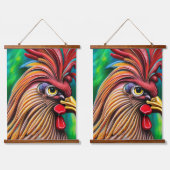 Rooster's Timeless Charm Hangend Wandkleed (Dubbel)