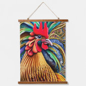 Rooster's Timeless Charm Hangend Wandkleed (Voorkant)