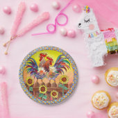 ROOSTERS VAN SHARON SHARPE PAPIEREN BORDJE (Feest)