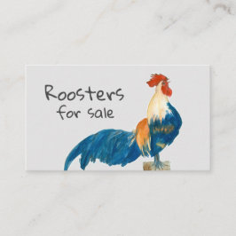 Roosters voor de verkoop van kippen Boerderij Visitekaartje