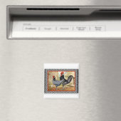 Roosters zijn trots magneet (Insitu (Vaatwasser))