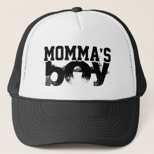 Roosterse en witte roes van MOMMA   Trucker Pet