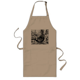 Roostertekening op Apron Lang Schort