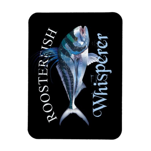 Roostervis Whisperer Donker gekleurd Magneet (Verticaal)