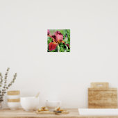 Root Beer Beared Iris Flower Poster (Keuken)