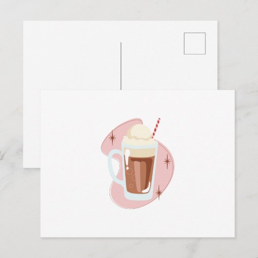 Root Beer Float Briefkaart (Voorkant / Achterkant)