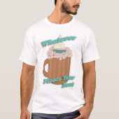 Root Beer Float Fun Cartoon Slogan Design T-shirt (Voorkant)