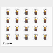Root Beer Float Funny Root Beer Pun Ronde Sticker (Vel)
