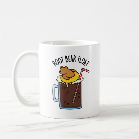 Root Beer Float Grappige Root Beer Woordgrap Koffiemok (Links)