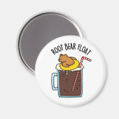Root Beer Float Grappige Root Beer Woordgrap Magneet (Voorkant / Achterkant)