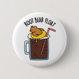Root Beer Float Grappige Root Beer Woordgrap Ronde Button 5,7 Cm
