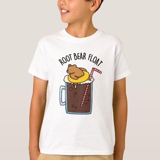Root Beer Float Grappige Root Beer Woordgrap T-shirt (Voorkant)