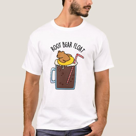 Root Beer Float Grappige Root Beer Woordgrap T-shirt (Voorkant)