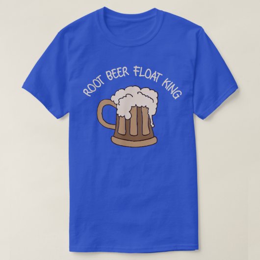Root Beer Float King Funny Beer T-shirt (Design voorkant)