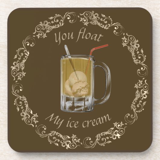 Root beer float onderzetter (Voorkant)