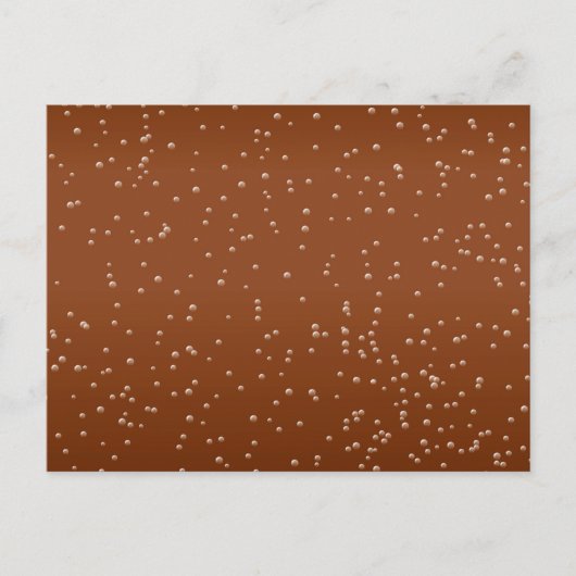 Root Beer met kleine belletjes Achtergrond Art Briefkaart (Voorkant)