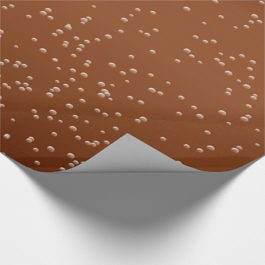 Root Beer met kleine belletjes Achtergrond Art Cadeaupapier (Hoek)